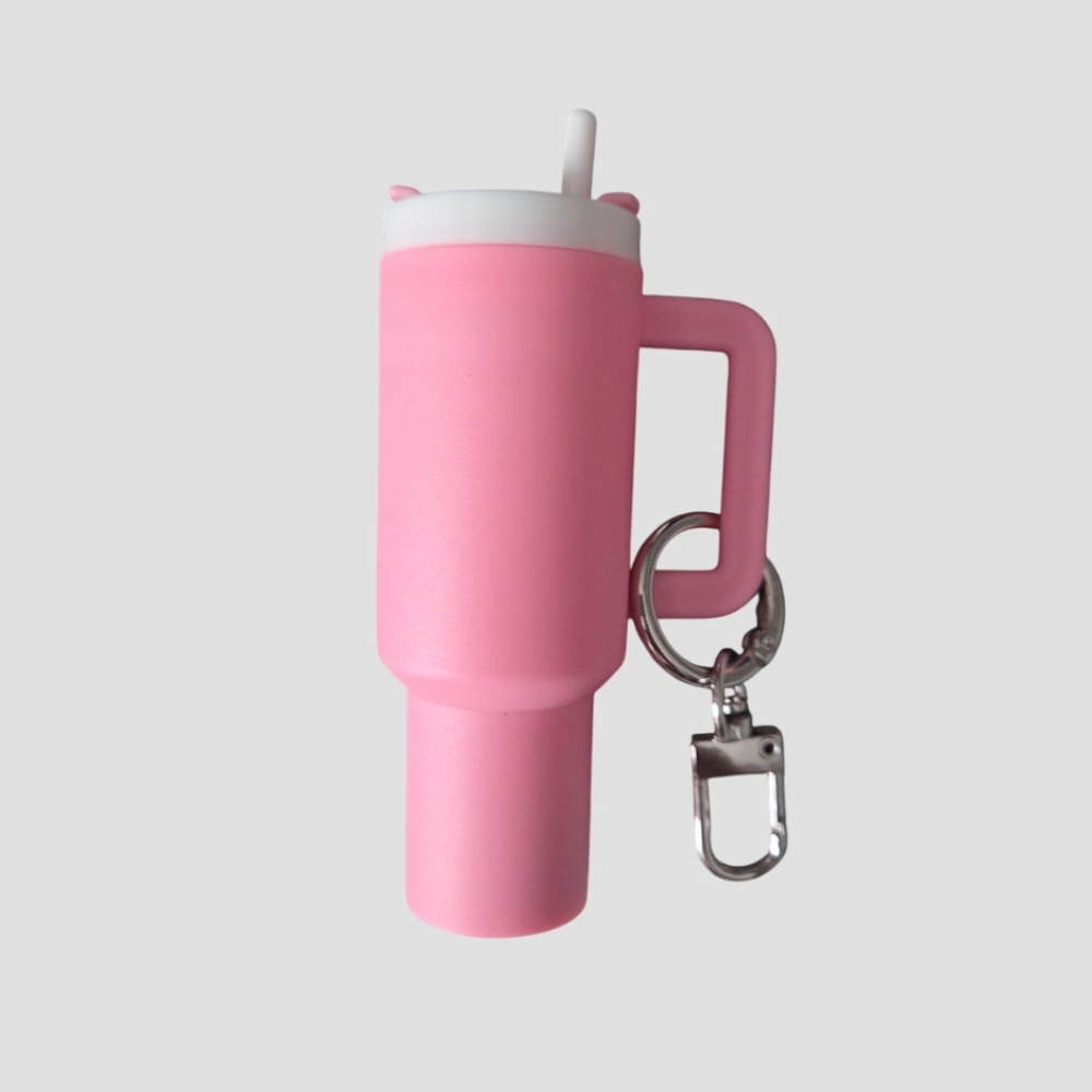 Black Mini Mug/Cup Keychain (FOR A LABEL) - Picture 3 of 3